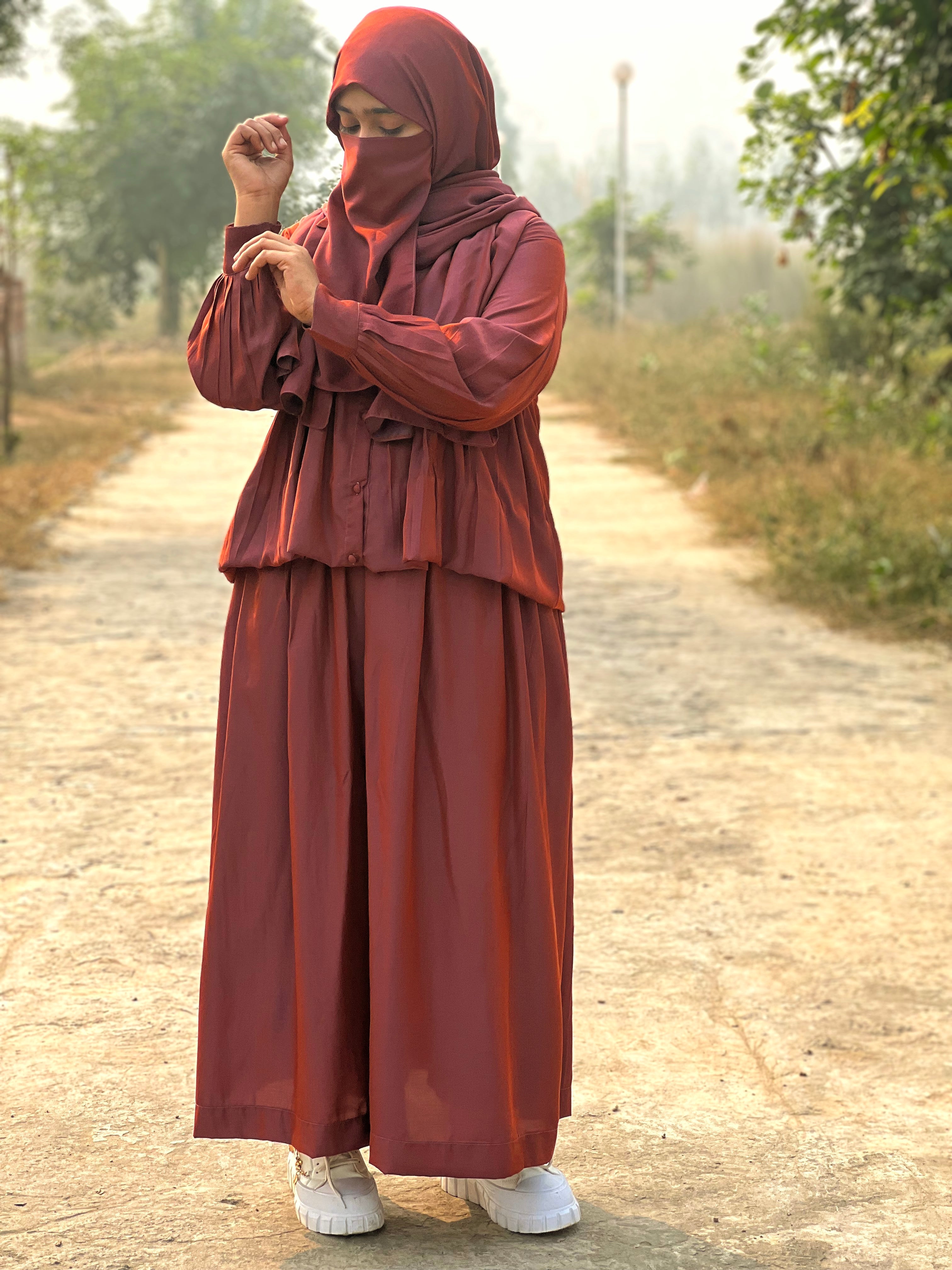 Dual Tone Skirt and Shirt CC001